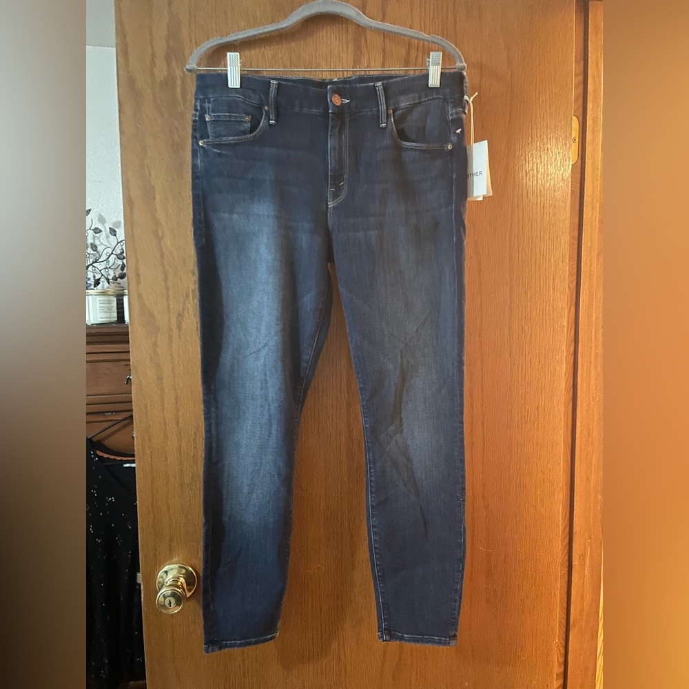 Mother Denim The Looker Crop HERE KITTY NWT